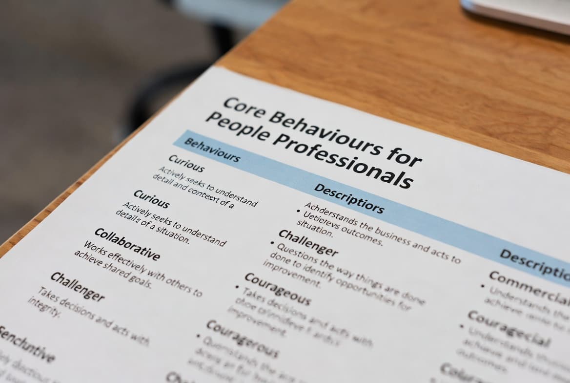CIPD 3CO03 video content covering core behaviours for people professionals