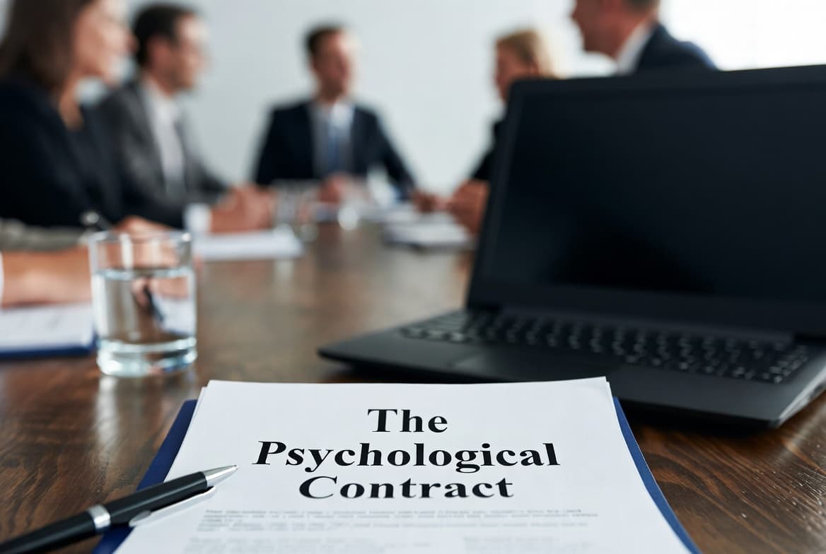 Illustration representing the psychological contract between employer and employee
